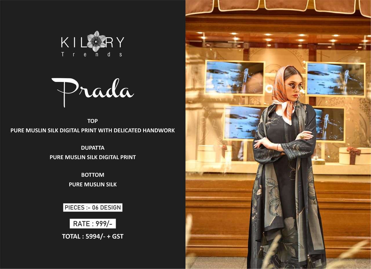 PRADA BY KILORY TRENDZ PURE VISCOSE FANCY HANDWORK SALWAR SUITS 