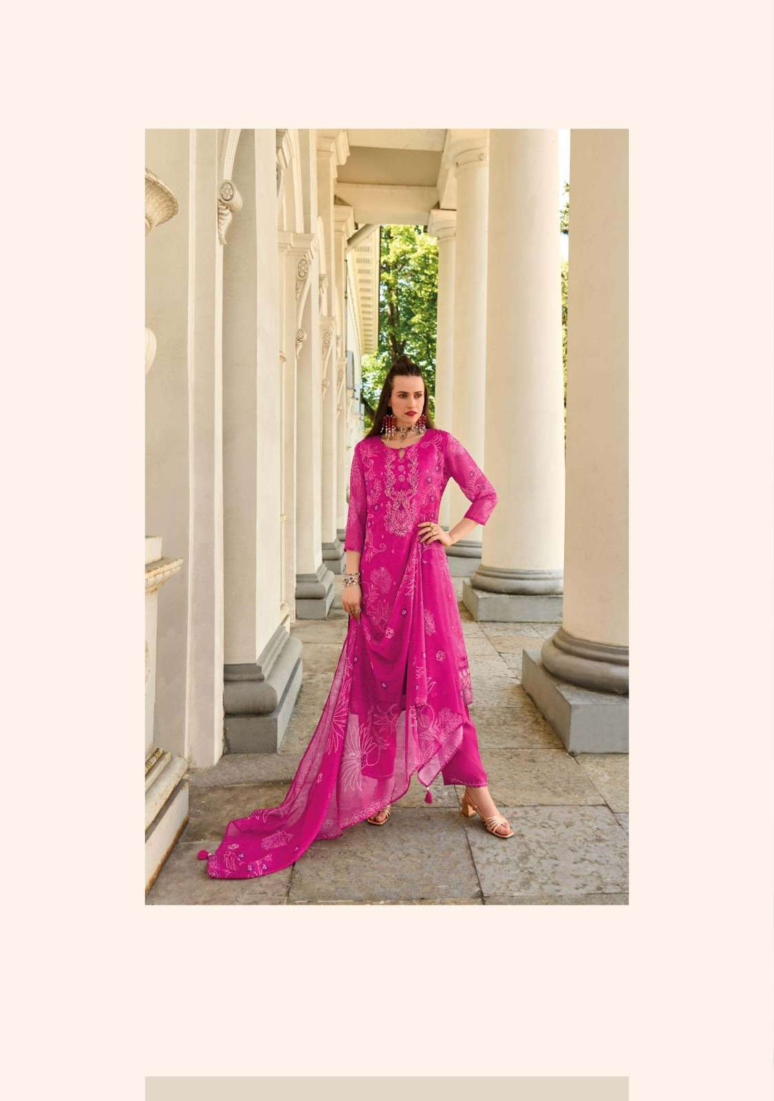 QURBAT DESIGN NO-1326 BY LADY LEELA HEAVY EMBROIDERY SIMMAR SILK KURTI PLAZO WITH DIGITAL PRINT DUPATTA  