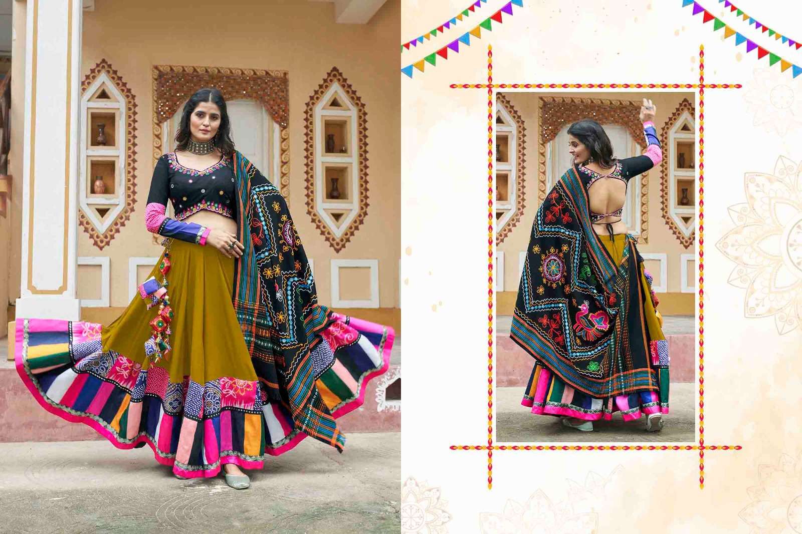 RAAS BY TEXOFAB TRADITIONAL CHANIYA CHOLI NAVRATRI SPECIAL  