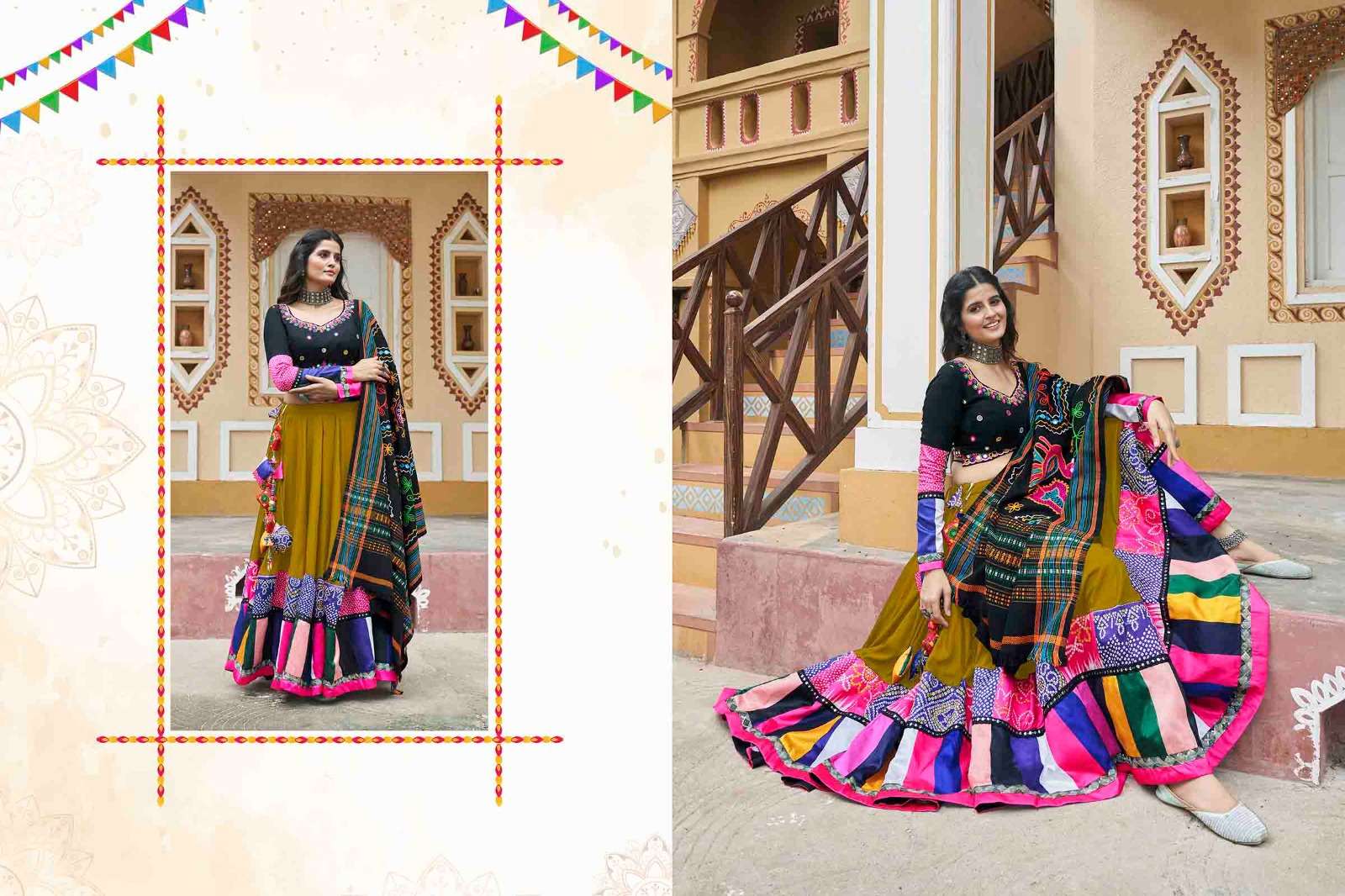 RAAS BY TEXOFAB TRADITIONAL CHANIYA CHOLI NAVRATRI SPECIAL  