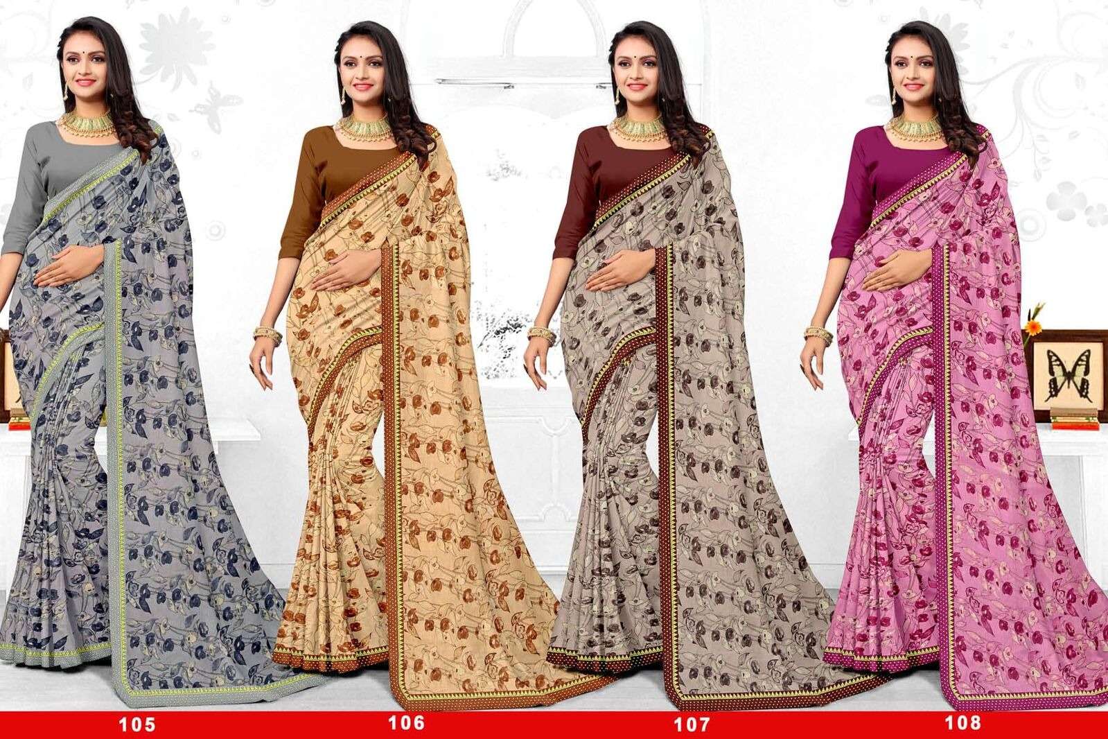 RAKSHITA BY TEXOFAB RANIAL FABRIC PRINTED SAREES 