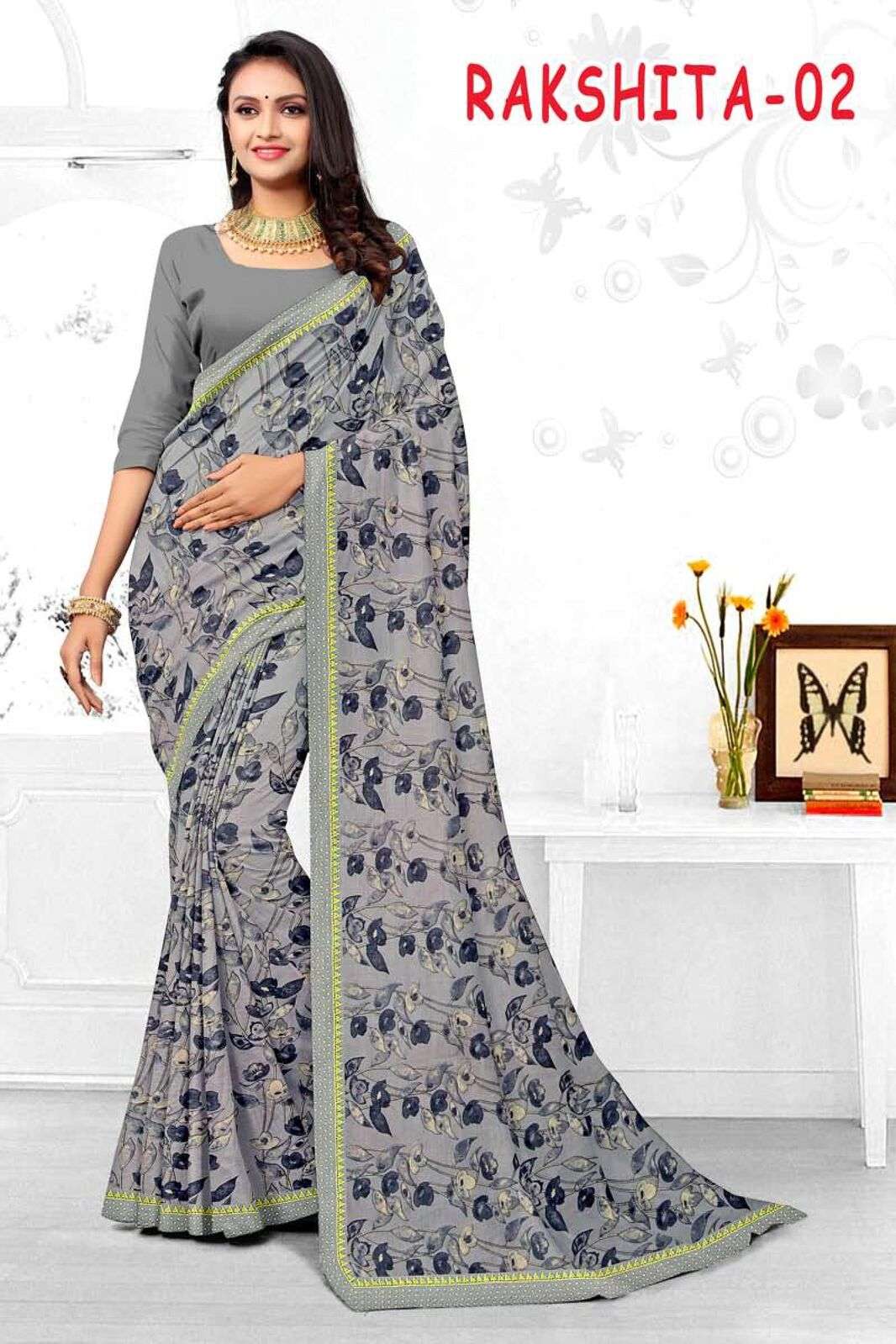 RAKSHITA BY TEXOFAB RANIAL FABRIC PRINTED SAREES 