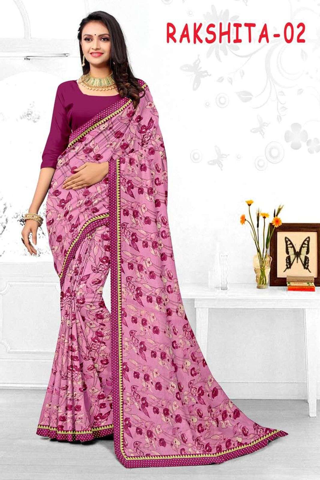 RAKSHITA BY TEXOFAB RANIAL FABRIC PRINTED SAREES 