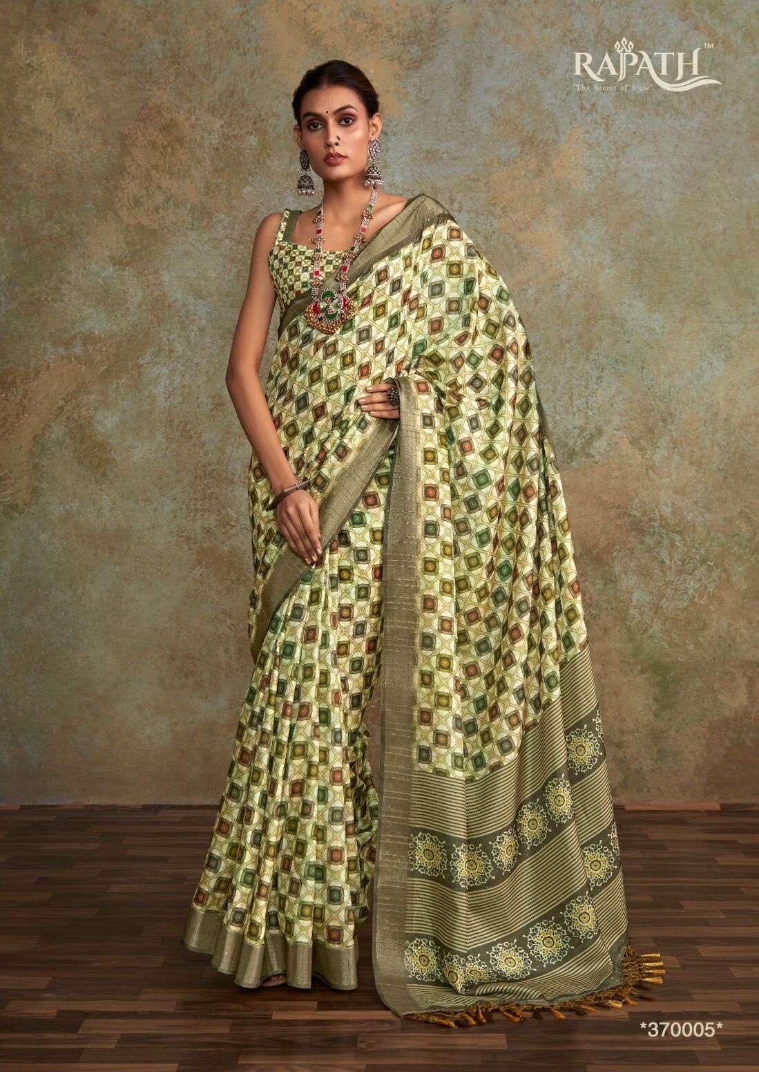 RITIKA SILK BY RAJPATH FABRICS PURE COTTON HANDLOOM WITH SEQUECE PRINTED WORK SAREES 