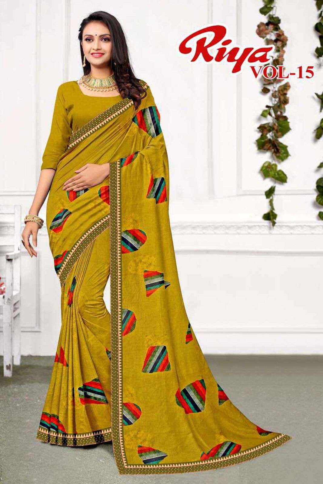 RIYA VOL-15 BY TEXOFAB RANIAL FABRIC CASUAL WEAR PRINTED SAREES