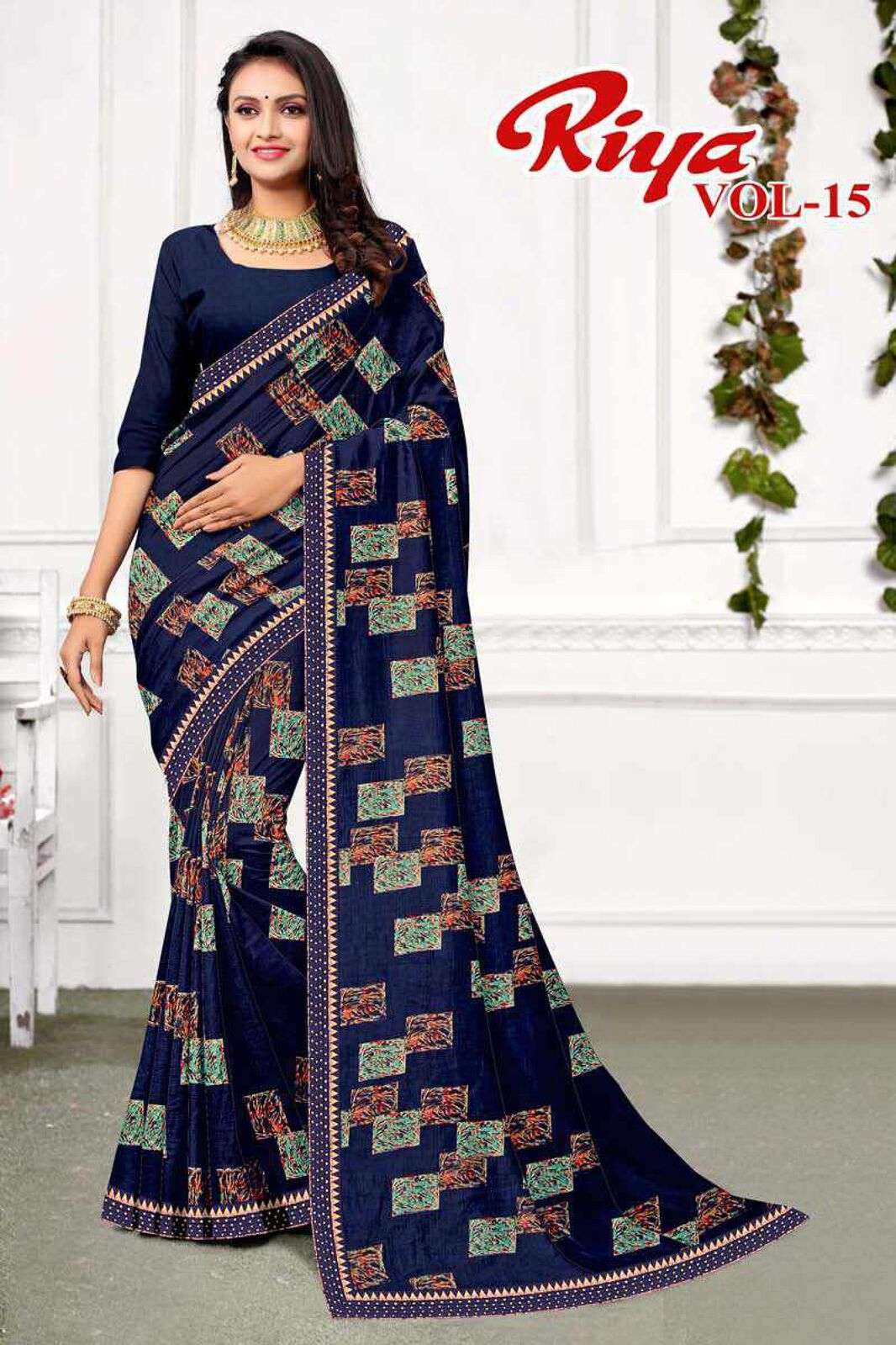 RIYA VOL-15 BY TEXOFAB RANIAL FABRIC CASUAL WEAR PRINTED SAREES