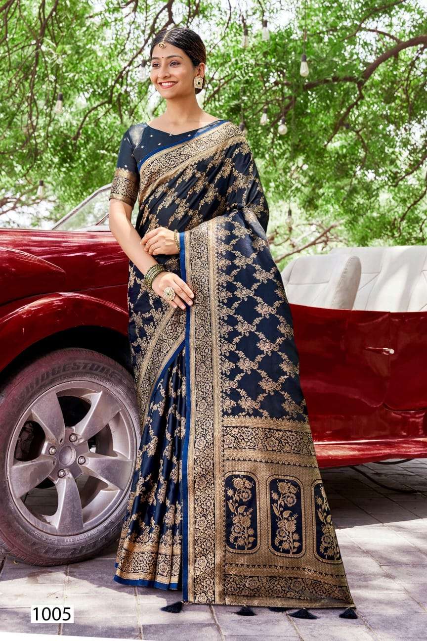 ROYAL QUEEN VOL-10 BY SAROJ SATIN PRINT DESIGNER SAREES 