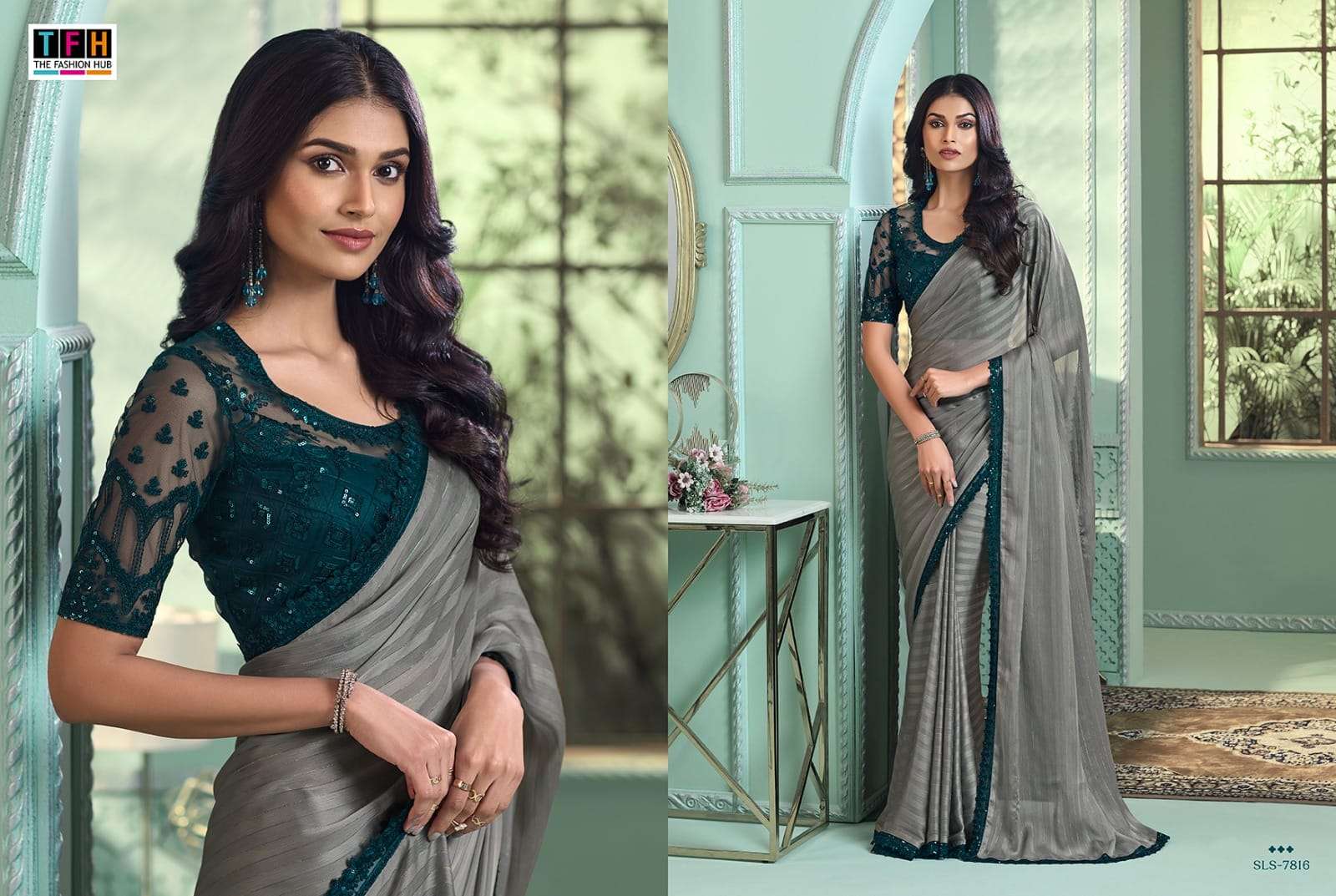 SALSA STYLE VOL-3 BY TFH RAINBOW GEORGETTE FANCY PARTY WEAR SAREES 