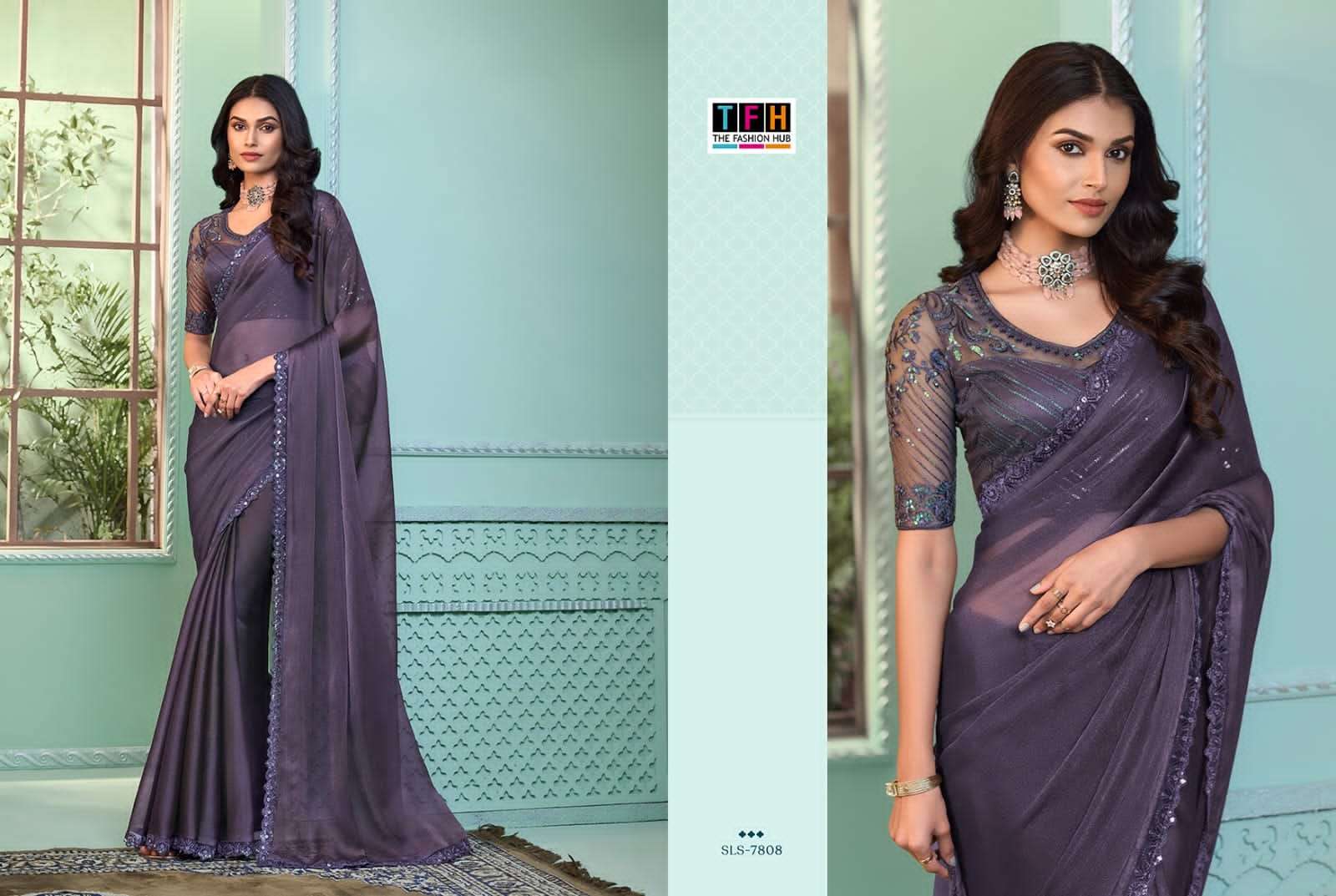 SALSA STYLE VOL-3 BY TFH RAINBOW GEORGETTE FANCY PARTY WEAR SAREES 