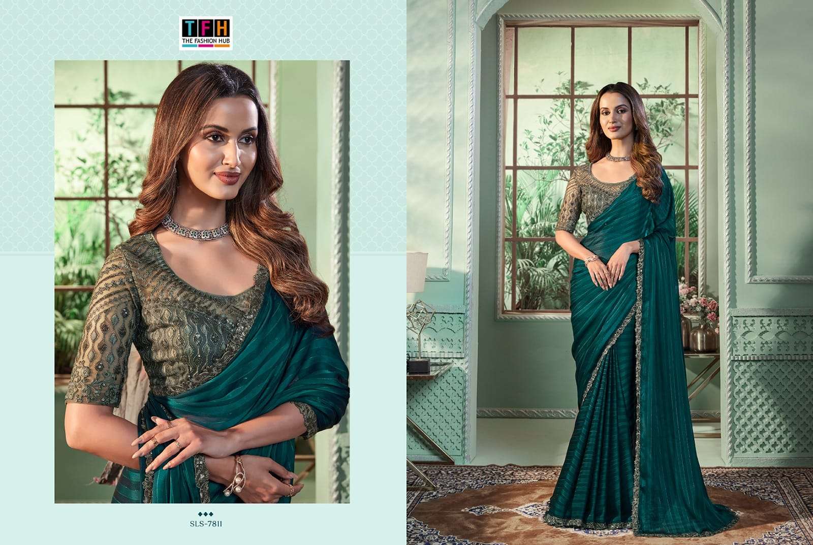 SALSA STYLE VOL-3 BY TFH RAINBOW GEORGETTE FANCY PARTY WEAR SAREES 