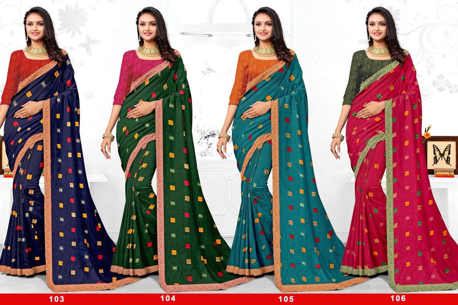 SHARMILI BY TEXOFAB ZOMATO FABRIC WITH LOOSE BROCADE FABRIC PRINTED SAREES 