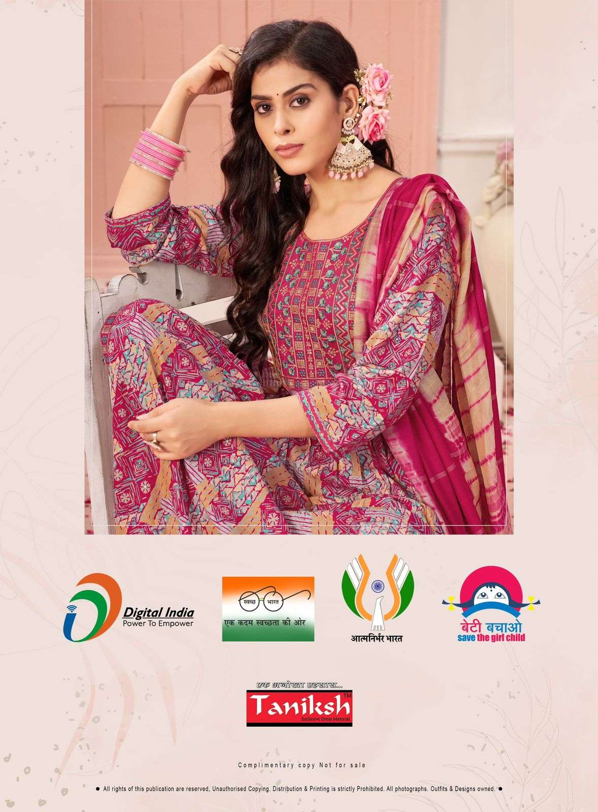 SHARNAM VOL-4 BY TANISHK HEAVY RAYON NAYRA CUT WITH SIKVANS EMBROIDERY WORK