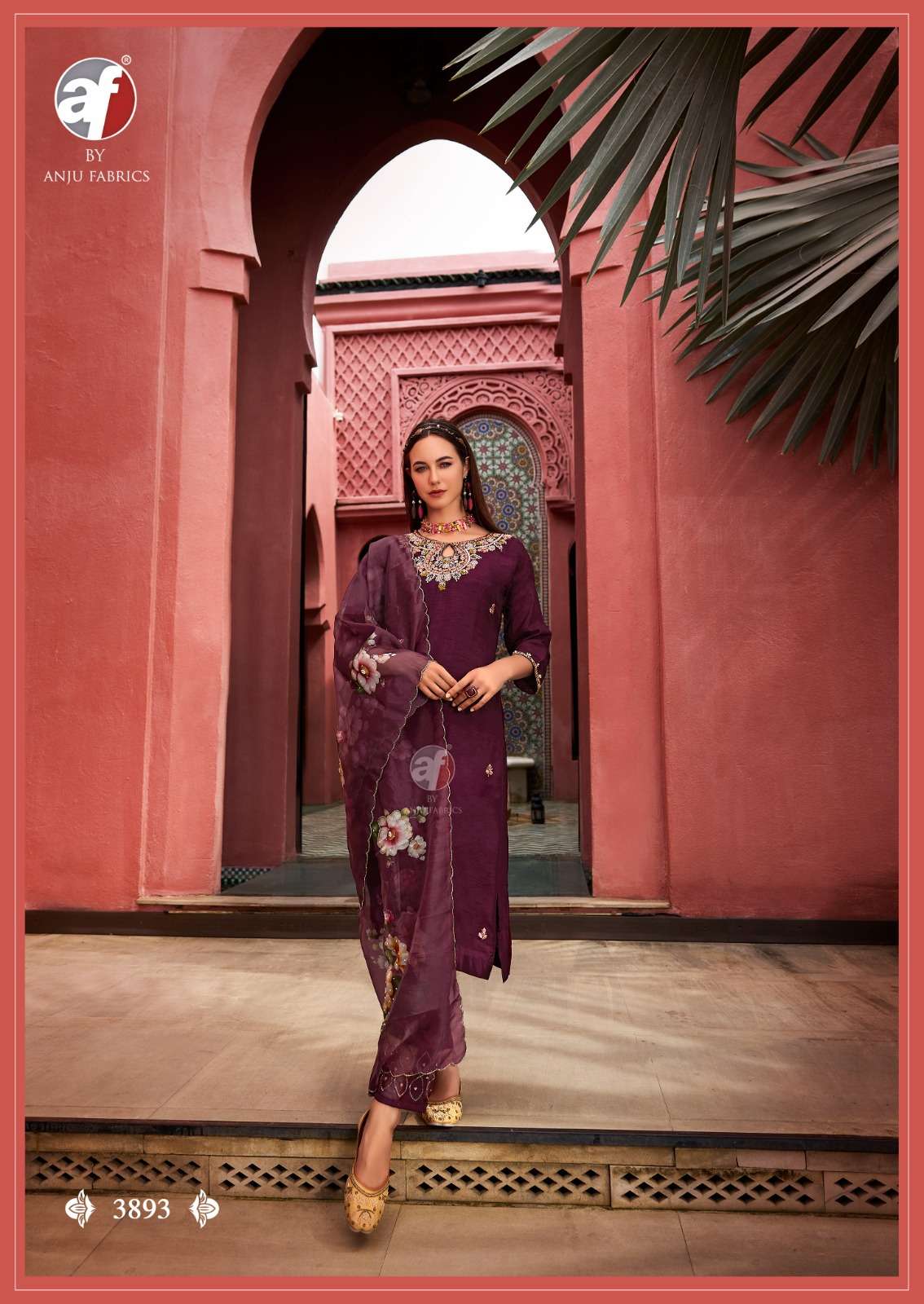 SHEHNAI VOL-8 BY ANJU FABRICS PURE DOLA SILK KURTI PANT WITH HEAVY DUPATTA 