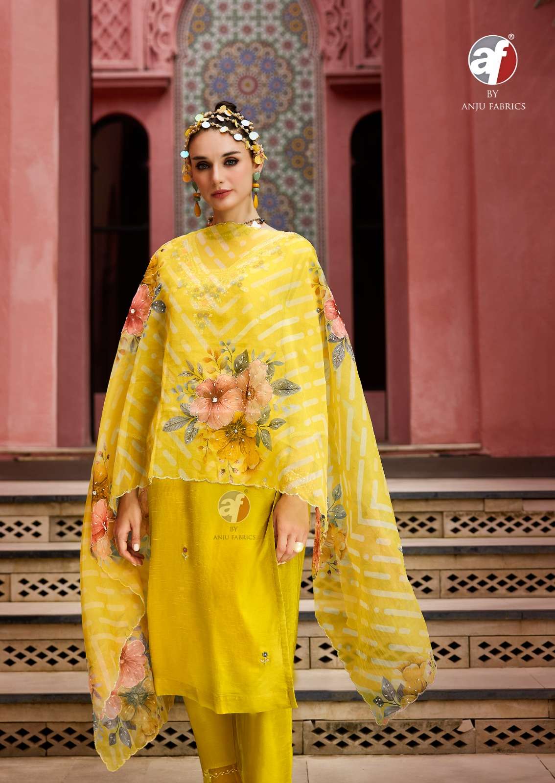 SHEHNAI VOL-8 BY ANJU FABRICS PURE DOLA SILK KURTI PANT WITH HEAVY DUPATTA 