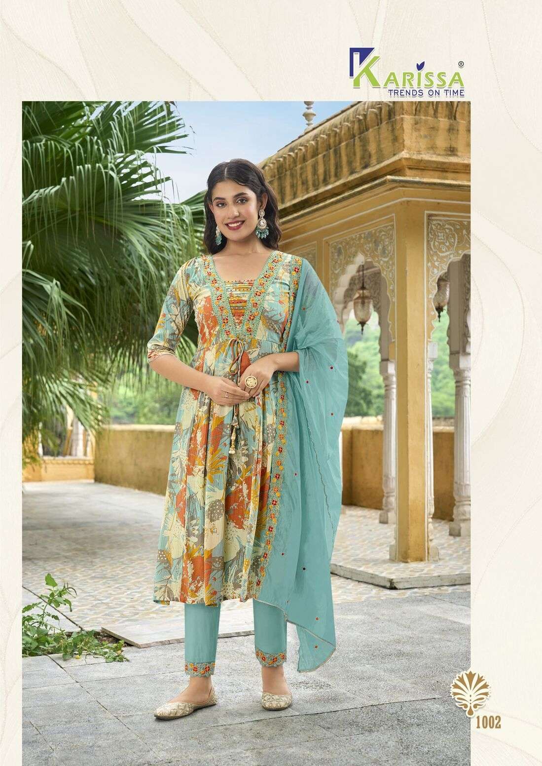SUHANA BY KARISSA PURE VISCOSE CLASSY THREAD WORK KURTI PANT WITH DUPATTA 
