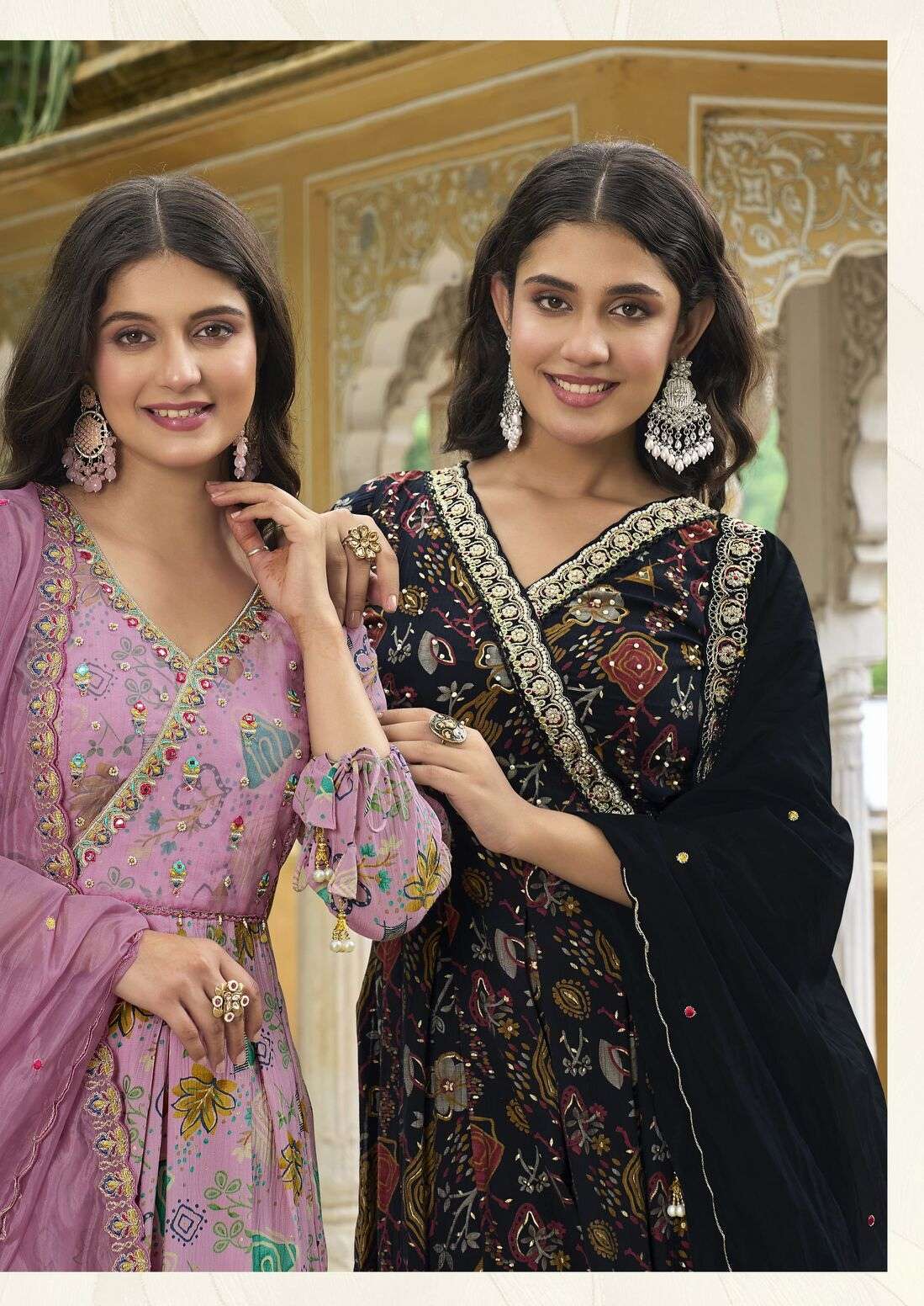 SUHANA BY KARISSA PURE VISCOSE CLASSY THREAD WORK KURTI PANT WITH DUPATTA 