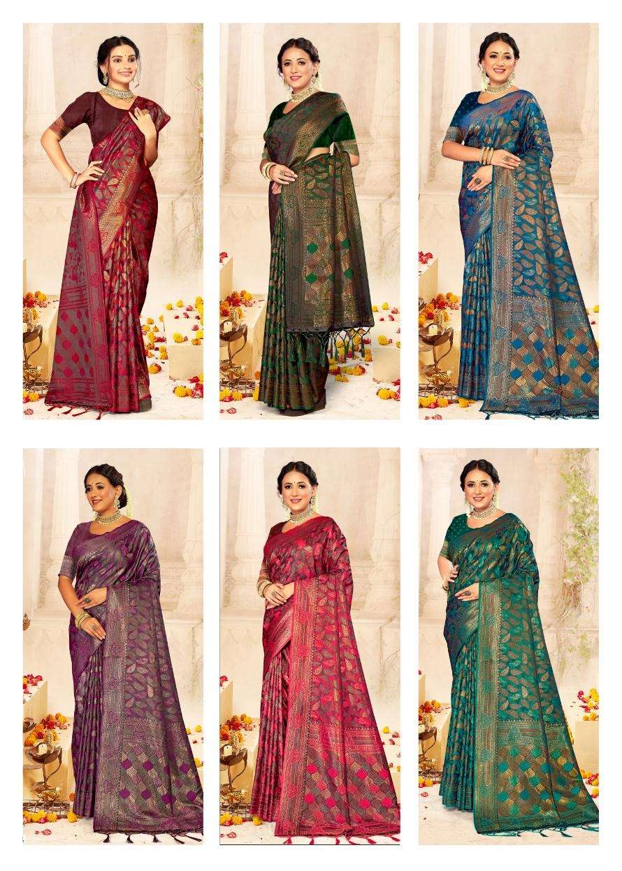 SULEKHA SATAN BY BUNAWAT SATIN SILK CASUAL WEAR PRINTED SAREES 