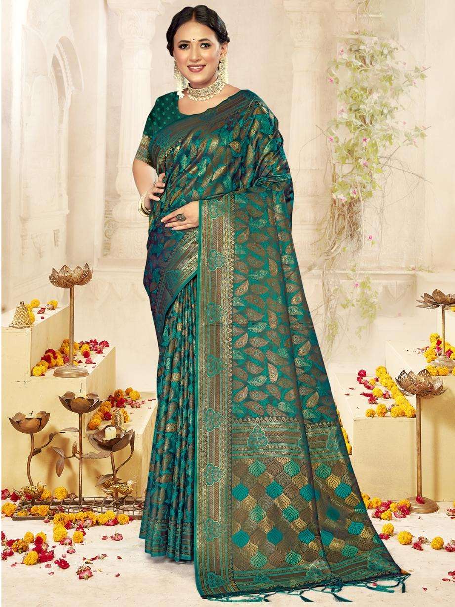 SULEKHA SATAN BY BUNAWAT SATIN SILK CASUAL WEAR PRINTED SAREES 