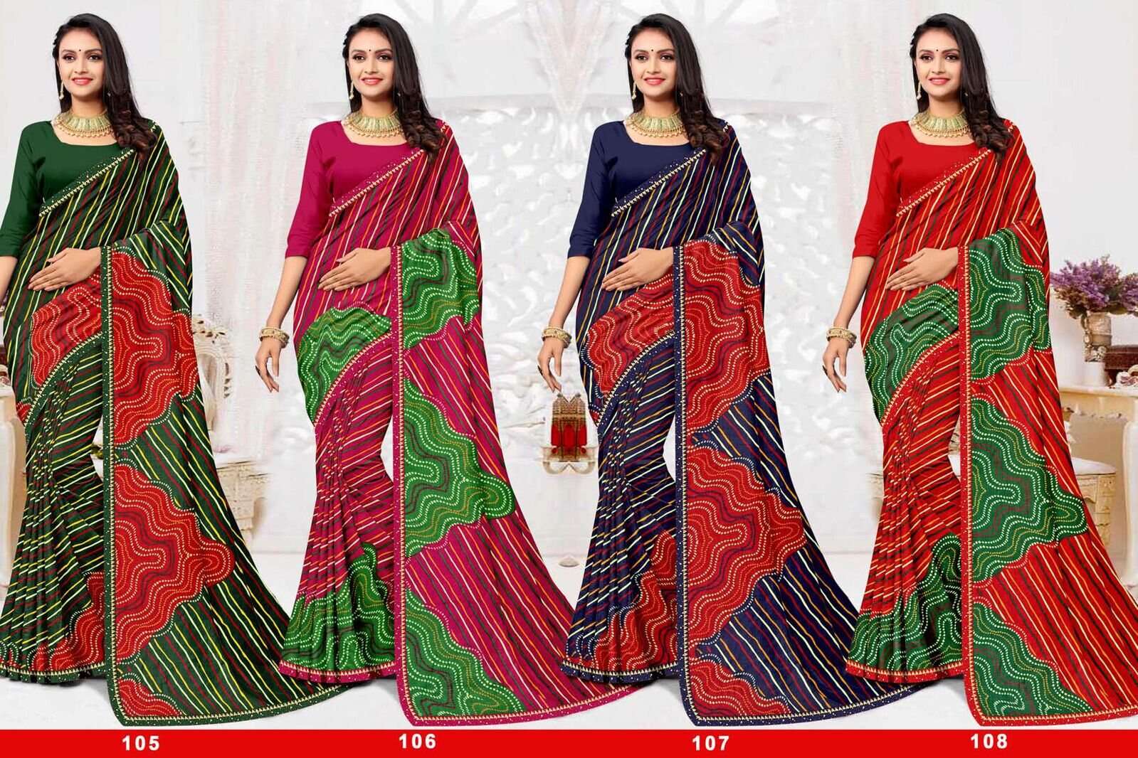 SUMAN BY TEXOFAB RANIAL FABRIC ETHNIC WEAR PRINTED SAREES