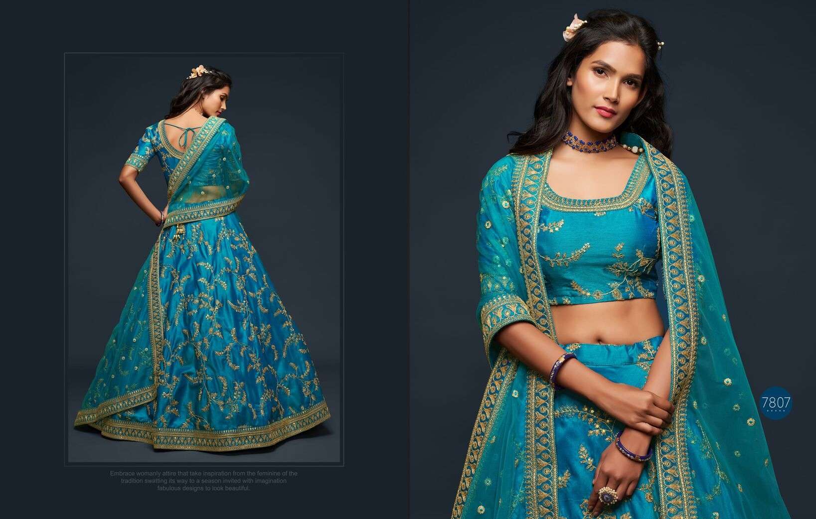 THE MODERN VIBES VOL-1 BY ZEEL CLOTHING INDIAN WEAR EMBROIDERY LEHENGA