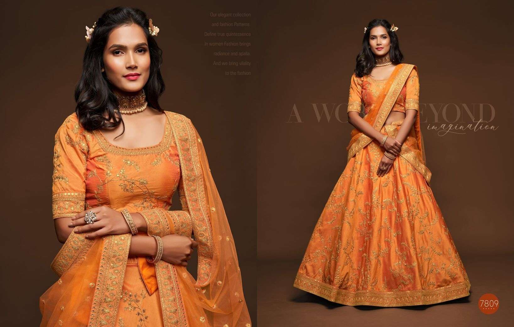 THE MODERN VIBES VOL-1 BY ZEEL CLOTHING INDIAN WEAR EMBROIDERY LEHENGA