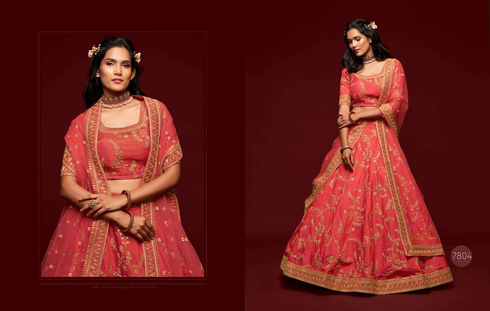 THE MODERN VIBES VOL-1 BY ZEEL CLOTHING INDIAN WEAR EMBROIDERY LEHENGA