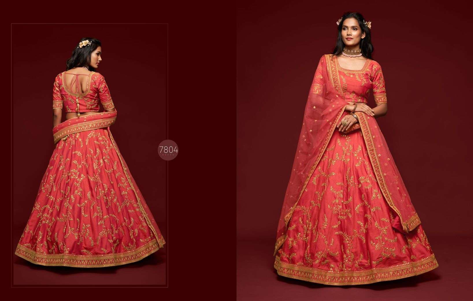 THE MODERN VIBES VOL-1 BY ZEEL CLOTHING INDIAN WEAR EMBROIDERY LEHENGA