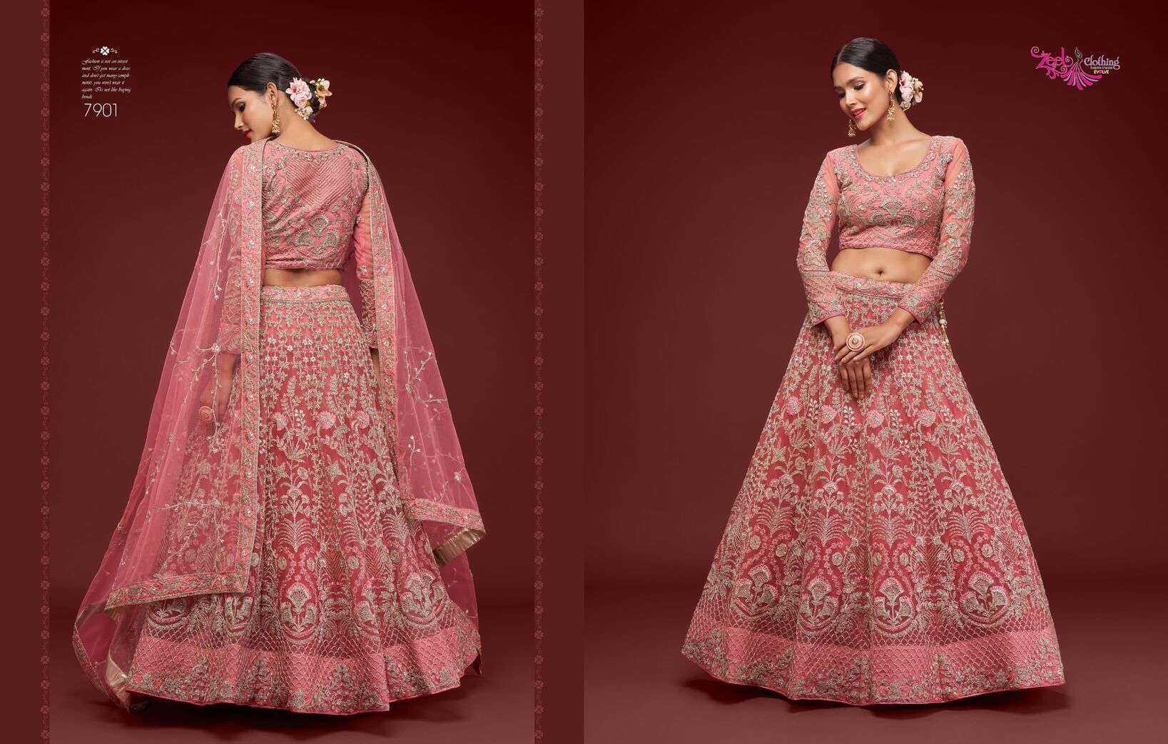 THE SHIMMERS VOL-1 BY ZEEL CLOTHING HEAVY EMBROIDERY WEDDING WEAR LEHENGA 