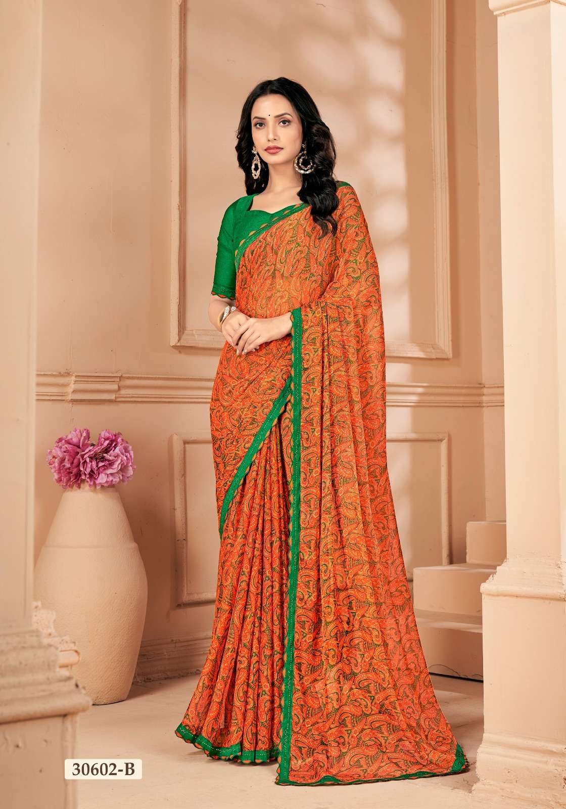 VANILLA VOL-4 BY RUCHI CHIFFON COLOURFUL PRINTED SAREES 