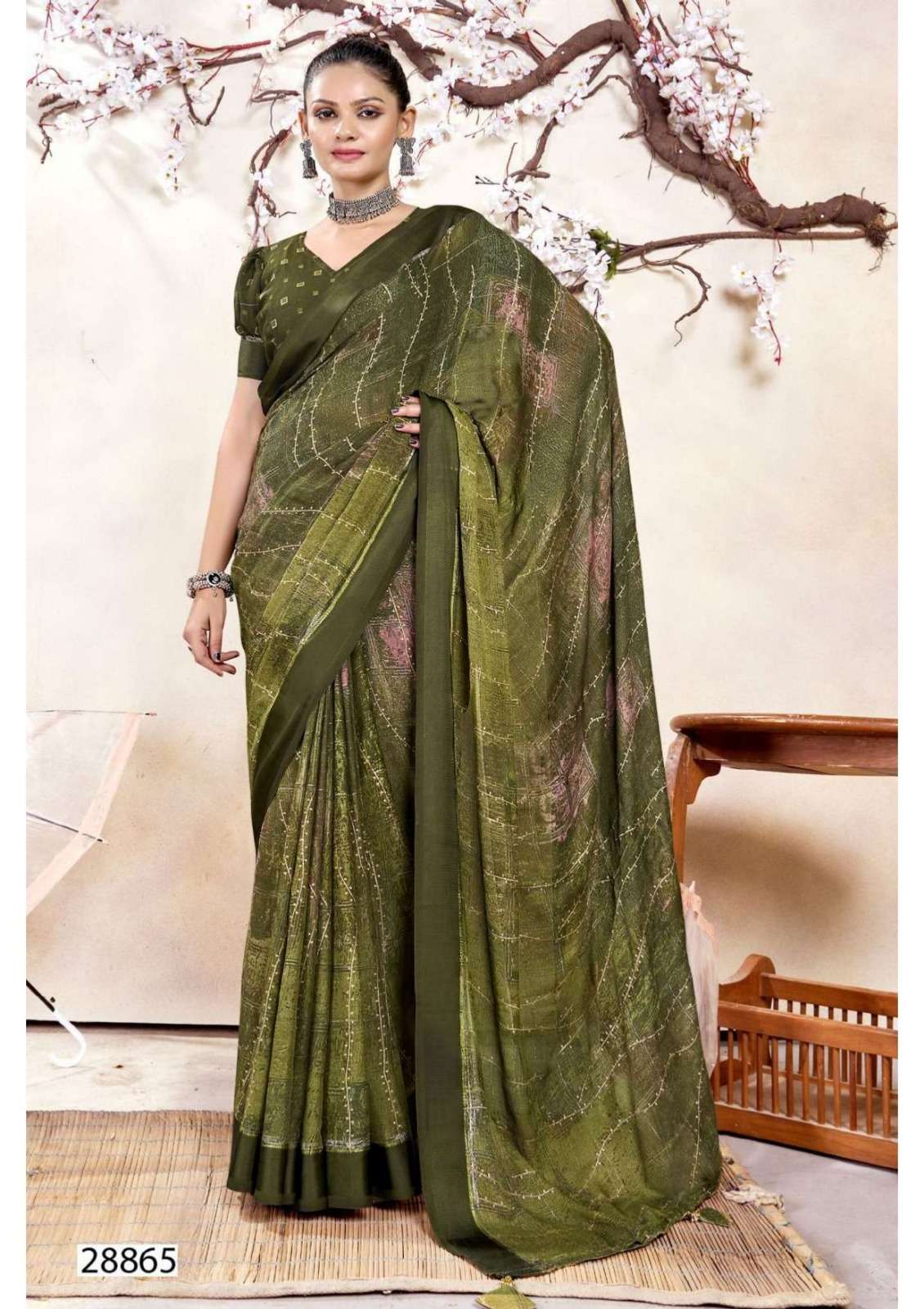 VINODINI BY VALLABHI CASUAL WEAR PRINTED SAREES 