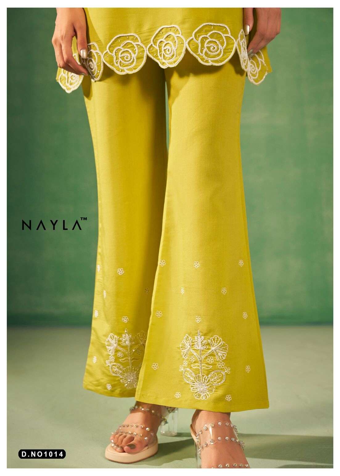 DESIGN NO-1014 BY NAYLA VISCOSE SILK DESIGNER PERFECT COORDINATION STYLE CO-ORD SETS 