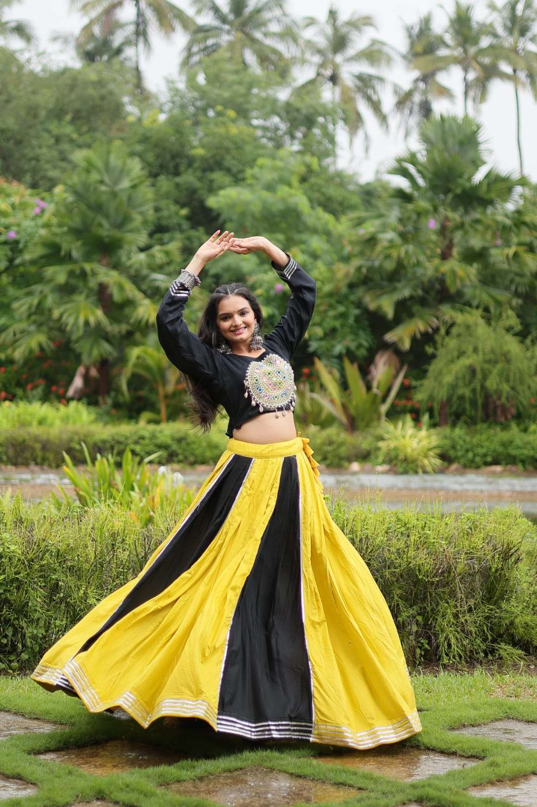 FESTIVAL LOOK BY TEXOFAB RAYON WITH GOTA PATTI GAMTHI WORK FESTIVE LEHENGA BLOUSE 