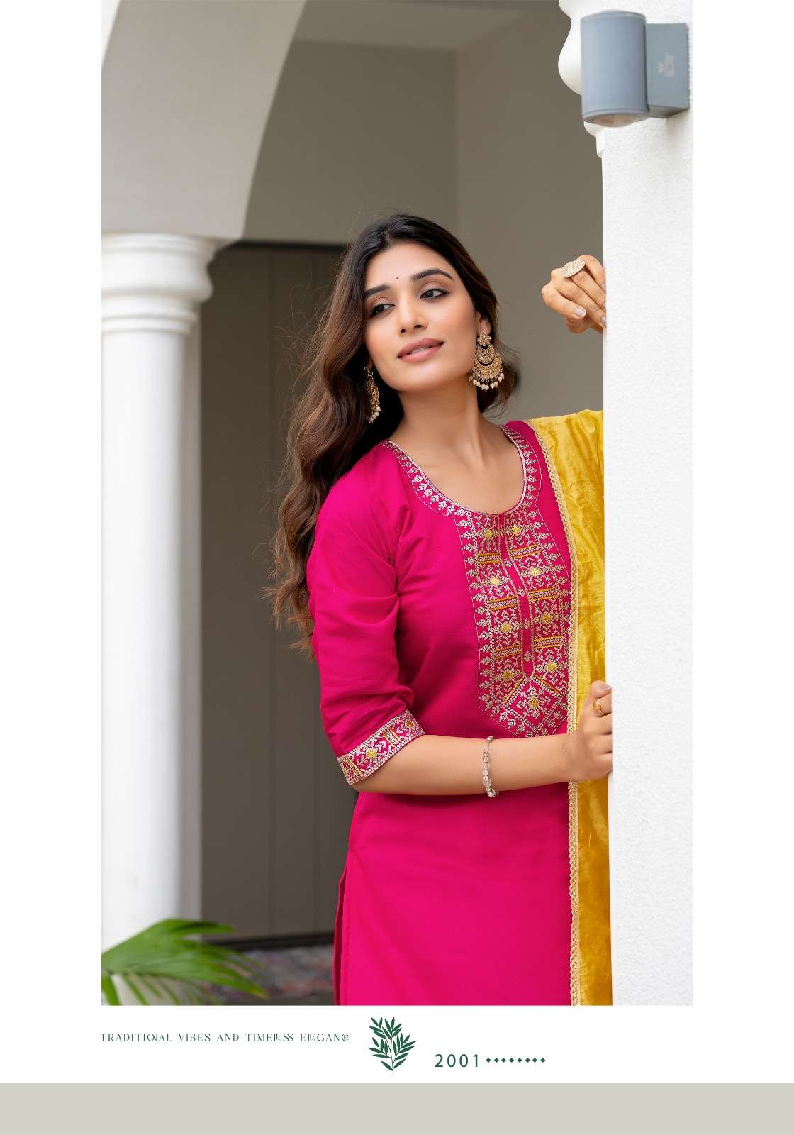 FIZA VOL-2 BY VANISKA ROMAN SILK FABRIC FANCY EMBROIDERY WORK KURTI PANT WITH DUPATTA 