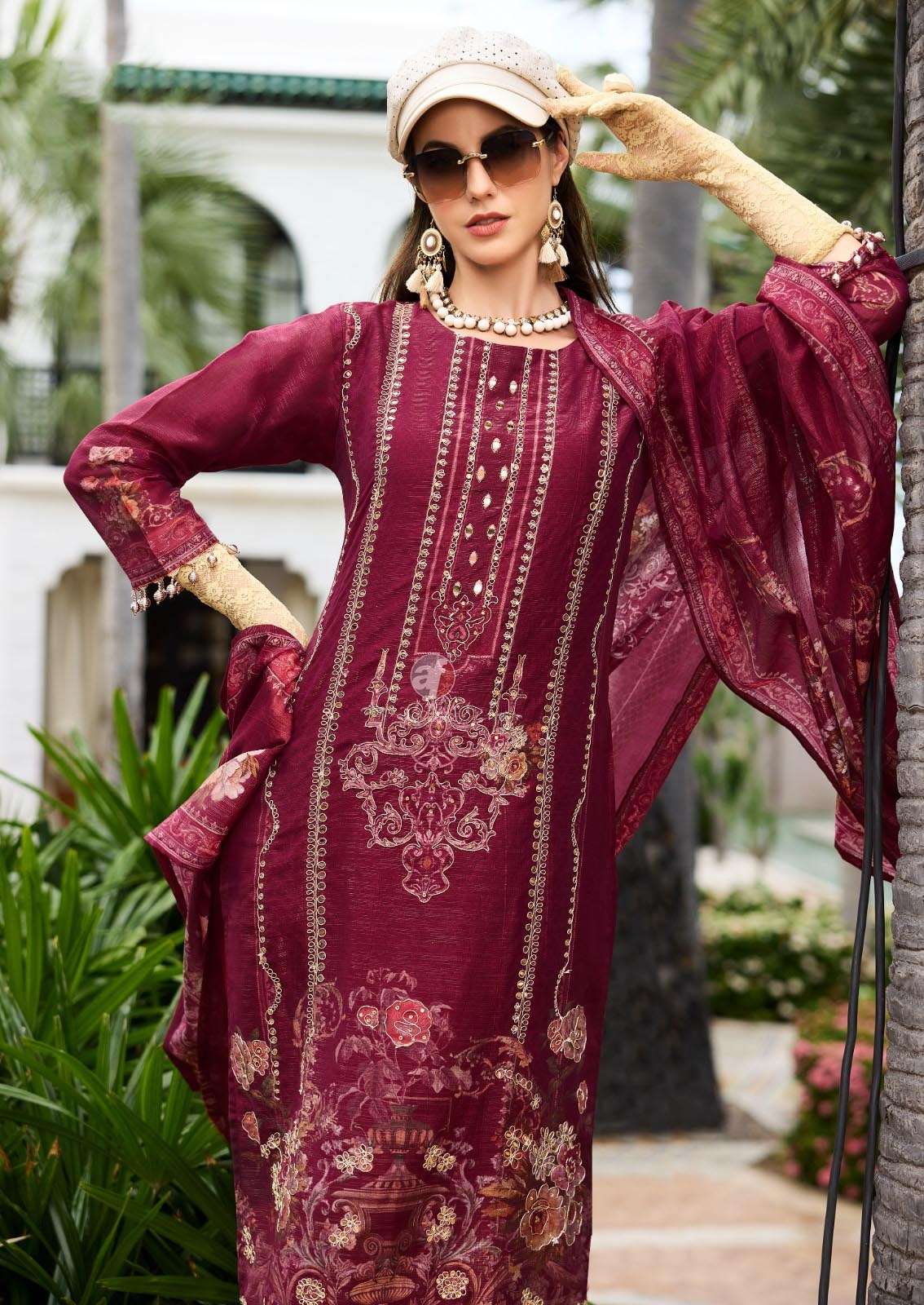 INAYAT DESIGN NO- 3901 BY ANJU FABRICS TISSUE SHIMMER DIGITAL PRINT BEAUTIFUL SHELL KURTI PANT WITH DUPATTA  