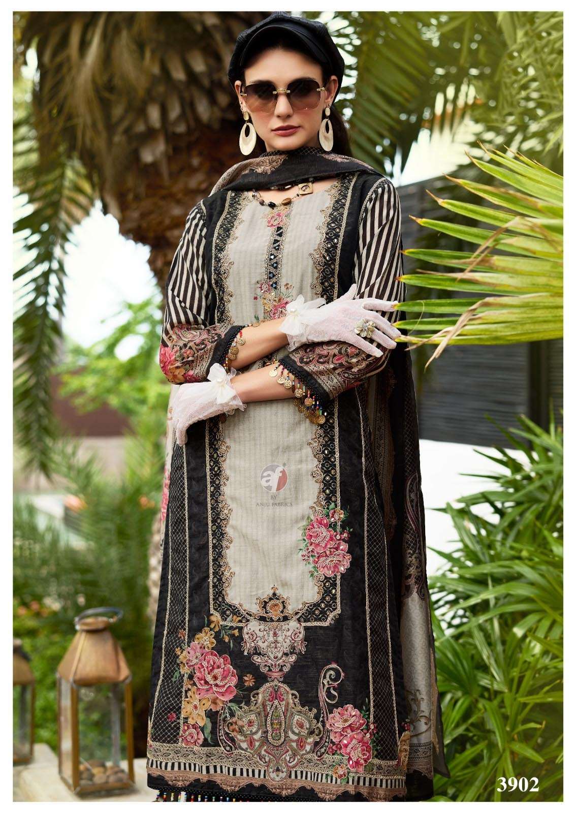 INAYAT DESIGN NO- 3902 BY ANJU FABRICS TISSUE SHIMMER DIGITAL PRINT BEAUTIFUL SHELL KURTI PANT WITH DUPATTA  