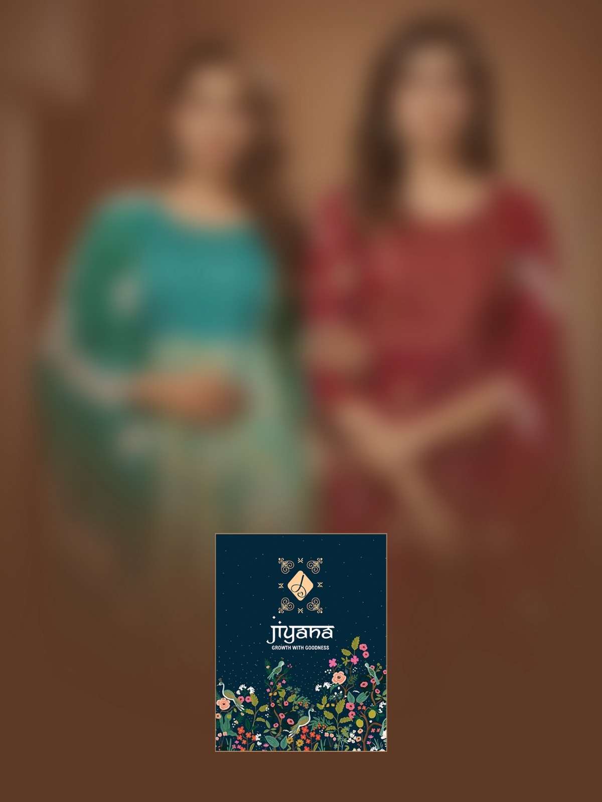 KIRTI BY JIYANA TWO TON RAYON FOIL PRINT EMBROIDERY WORK KURTI PANT WITH SIBORI DUPATTA 