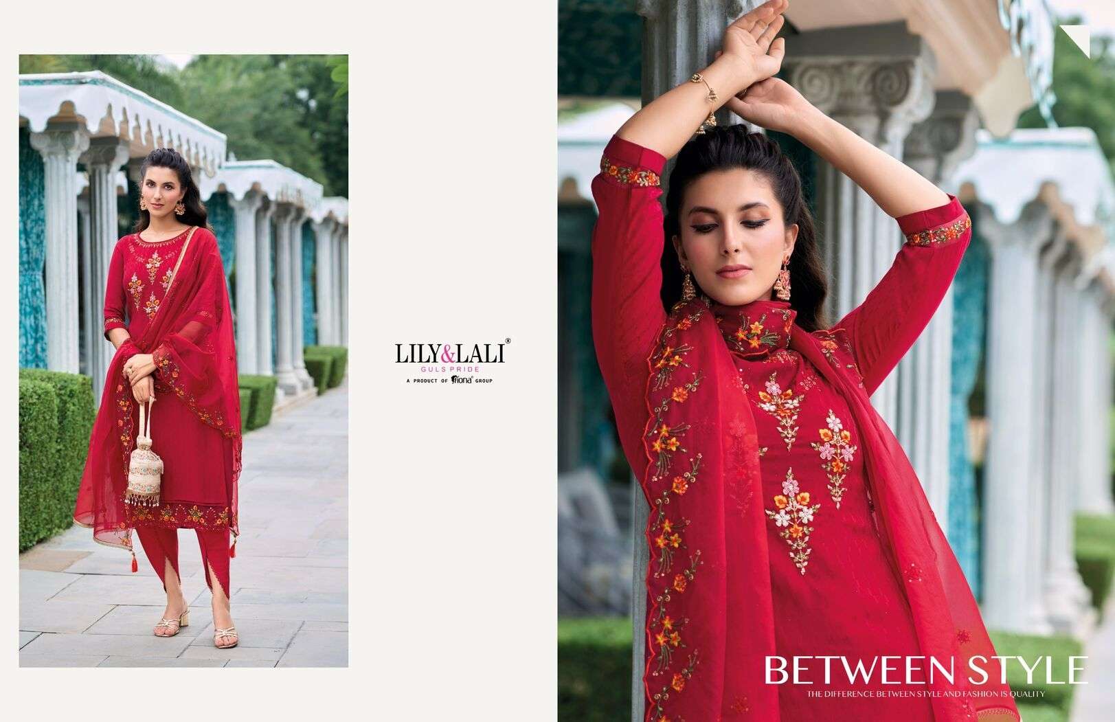 MASOOM BY LILY & LALI VISCOSE SILK WITH COTTON LINING FESTIVE COLLECTION KURTI PANT WITH DUPATTA 