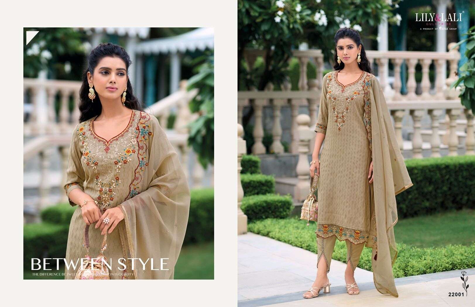 MASOOM BY LILY & LALI VISCOSE SILK WITH COTTON LINING FESTIVE COLLECTION KURTI PANT WITH DUPATTA 