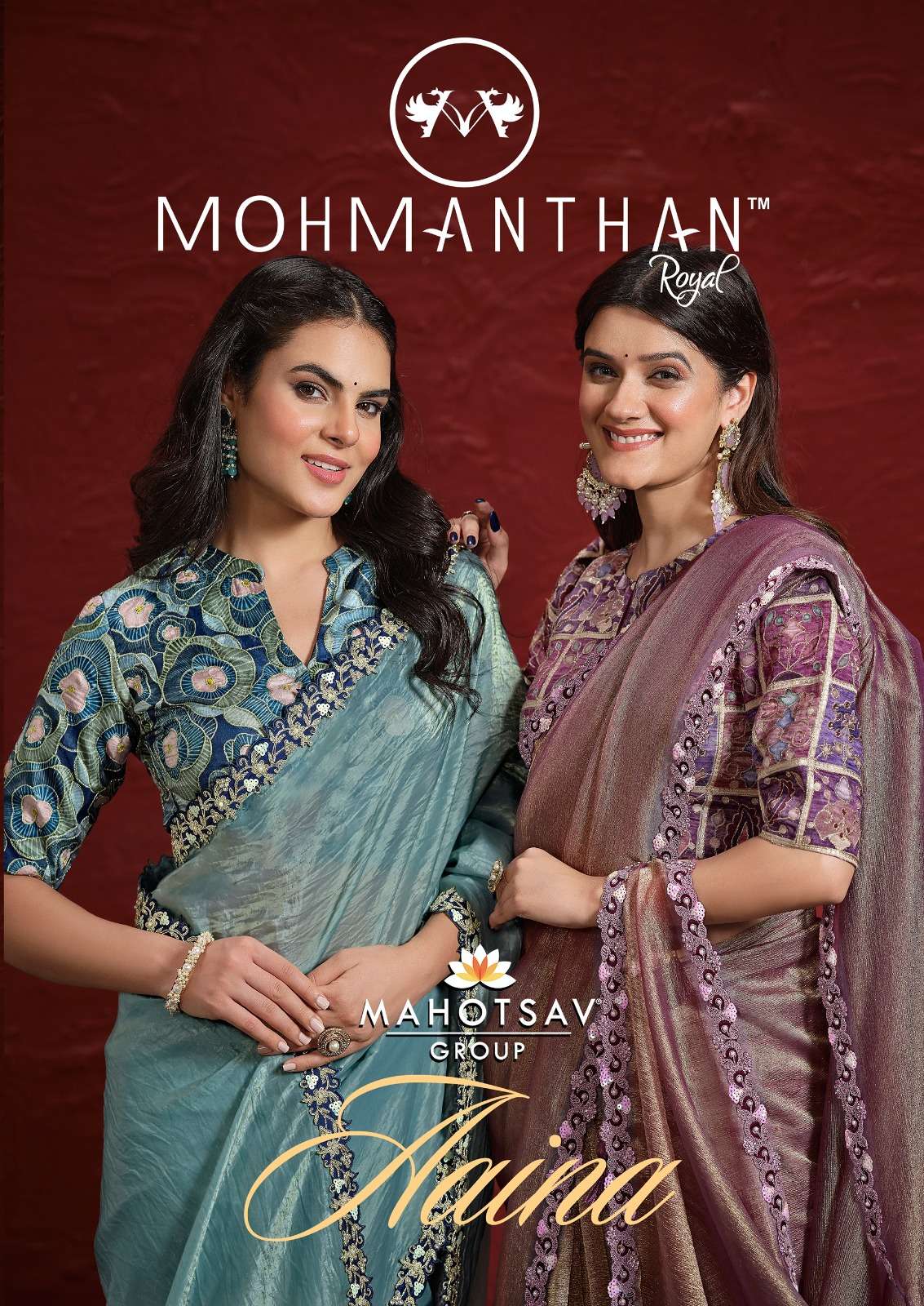 MON- MANTHAN 24200 SERIES AAINA BY MAHOTSAV NEW DESIGNER PARTY WEAR SAREES COLLECTION 