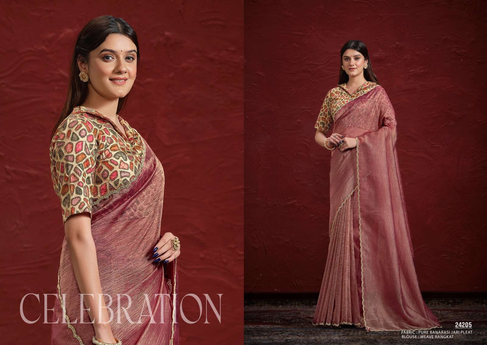 MON- MANTHAN 24200 SERIES AAINA BY MAHOTSAV NEW DESIGNER PARTY WEAR SAREES COLLECTION 