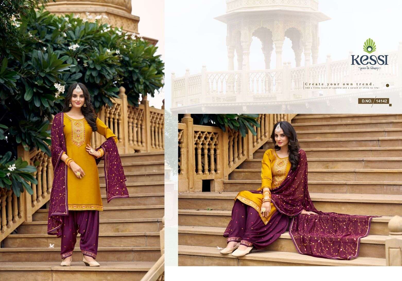 PATIALA HOUSE VOL-100 BY KESSI JAM SILK COTTON WORK UNSTICHED SALWAR SUITS 