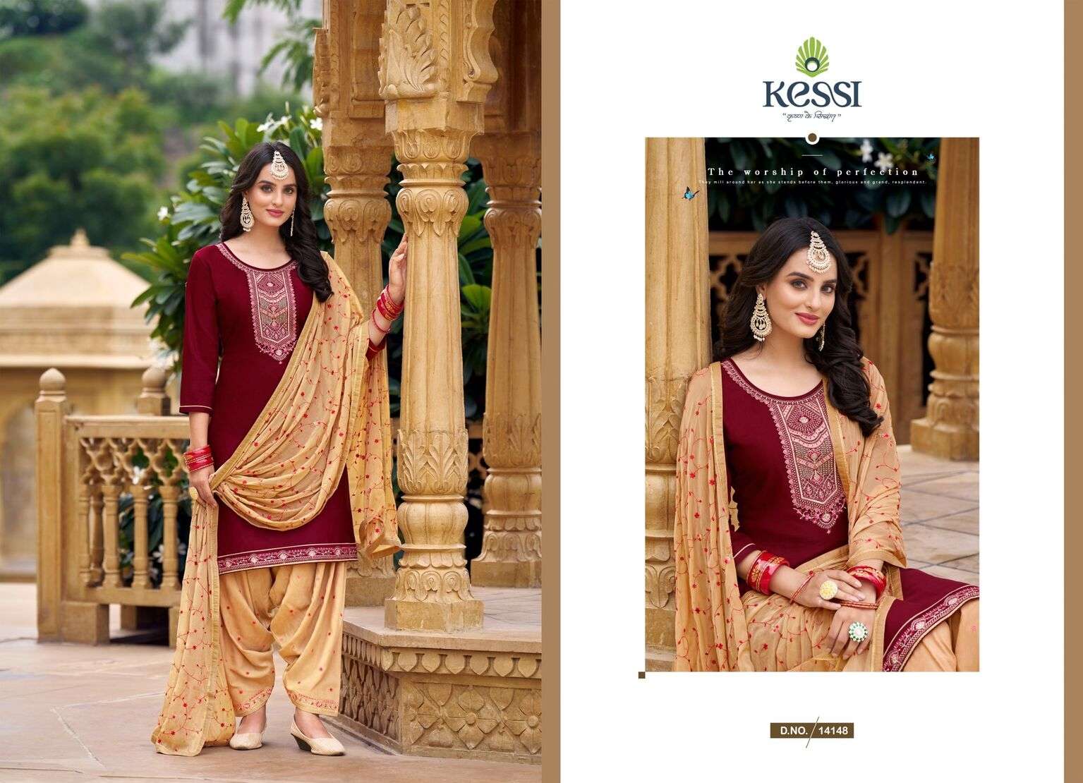 PATIALA HOUSE VOL-100 BY KESSI JAM SILK COTTON WORK UNSTICHED SALWAR SUITS 