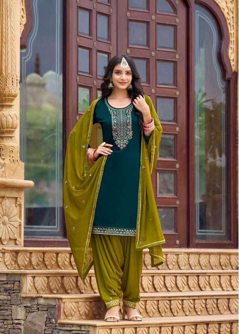 PATIALA HOUSE VOL-100 BY KESSI JAM SILK COTTON WORK UNSTICHED SALWAR SUITS 