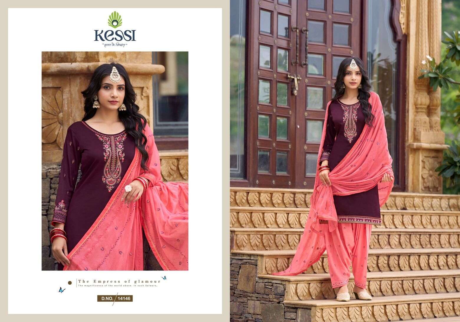 PATIALA HOUSE VOL-100 BY KESSI JAM SILK COTTON WORK UNSTICHED SALWAR SUITS 