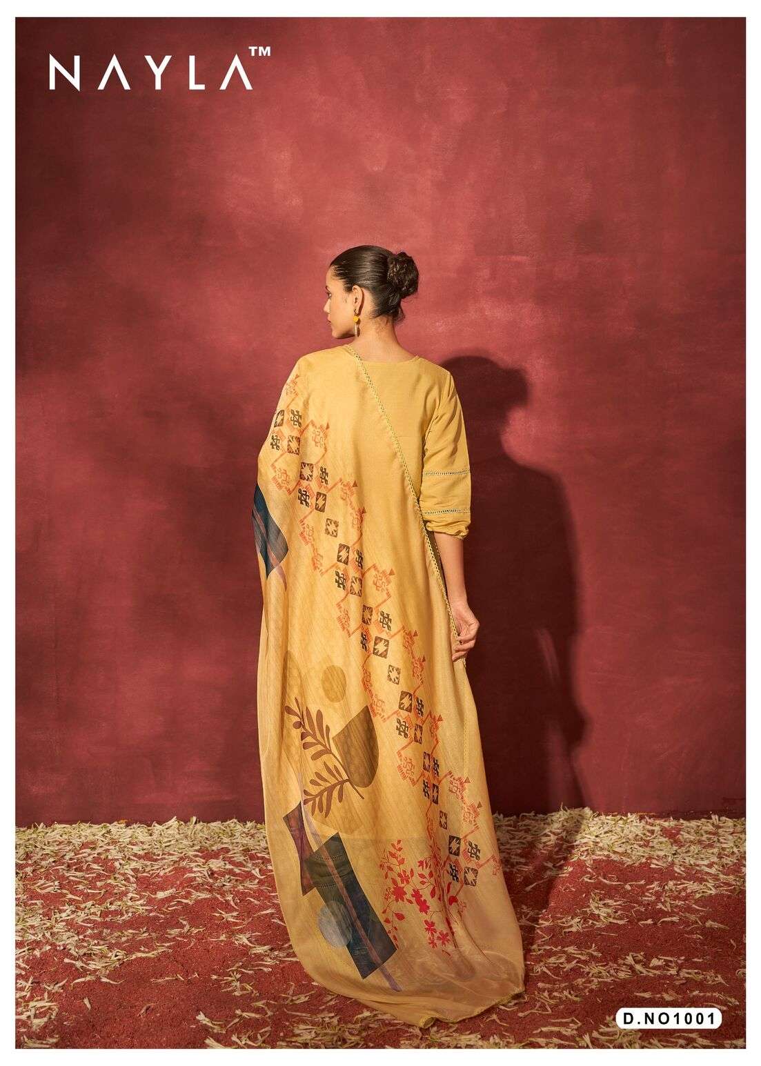 QURBAT BY NAYLA VISCOSE SILK WITH WORK KURTI PANT WITH PRINT DUPATTA  