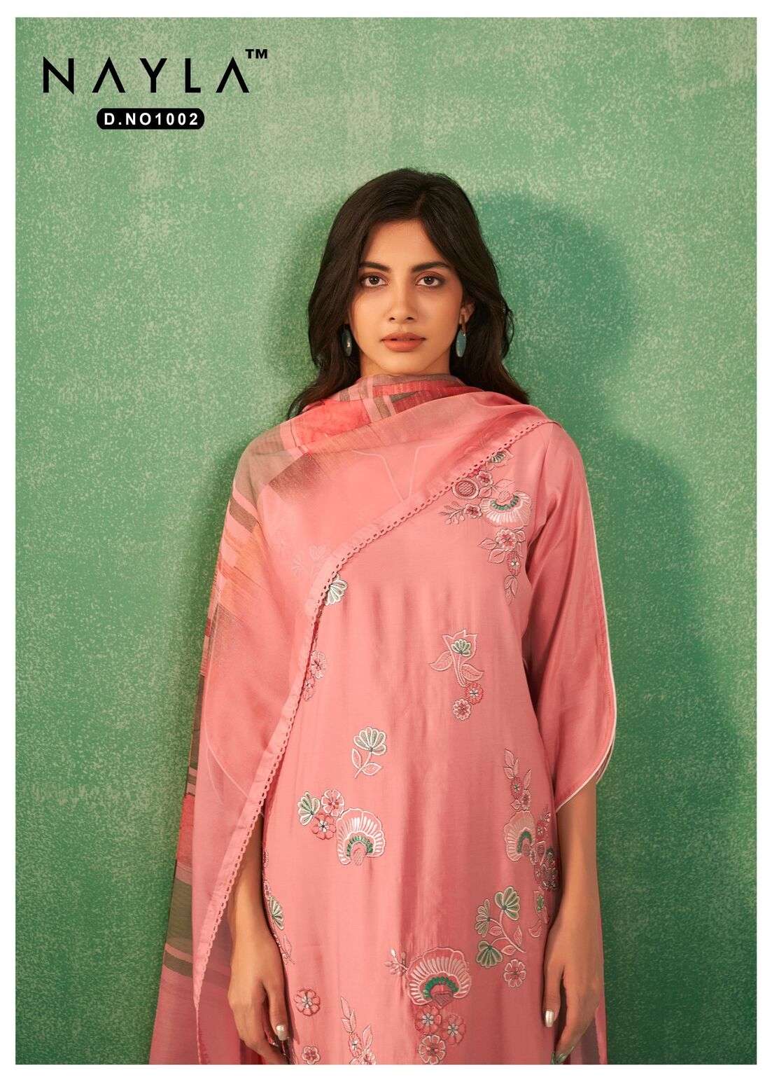 QURBAT BY NAYLA VISCOSE SILK WITH WORK KURTI PANT WITH PRINT DUPATTA  