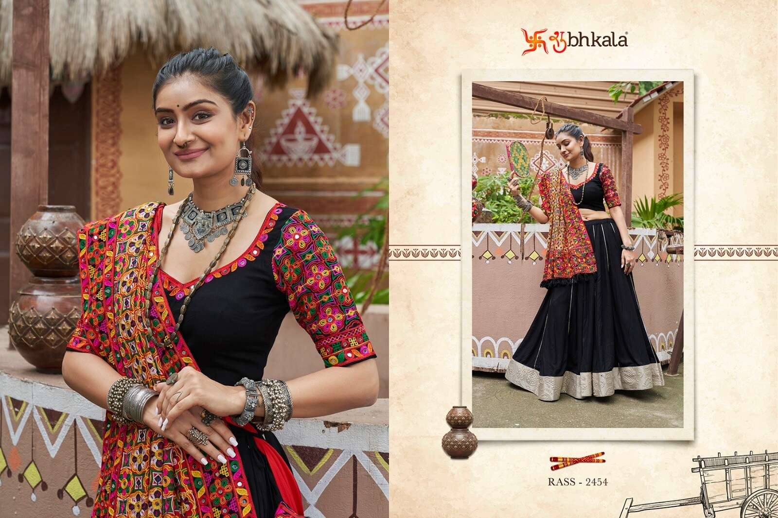 RAAS VOL-16 BY SHUBHKALA TRADITIONAL CHANIYA CHOLI & DUPATTA FOR FESTIVAL WEAR 