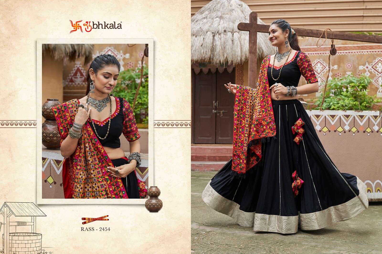 RAAS VOL-16 BY SHUBHKALA TRADITIONAL CHANIYA CHOLI & DUPATTA FOR FESTIVAL WEAR 