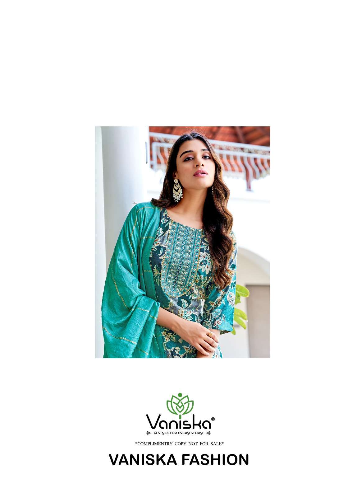 SITARA VOL-1 BY VANISKA RAYON FOIL PRINT FANCY STRAIGHT KURTI PANT & DUPATTA 