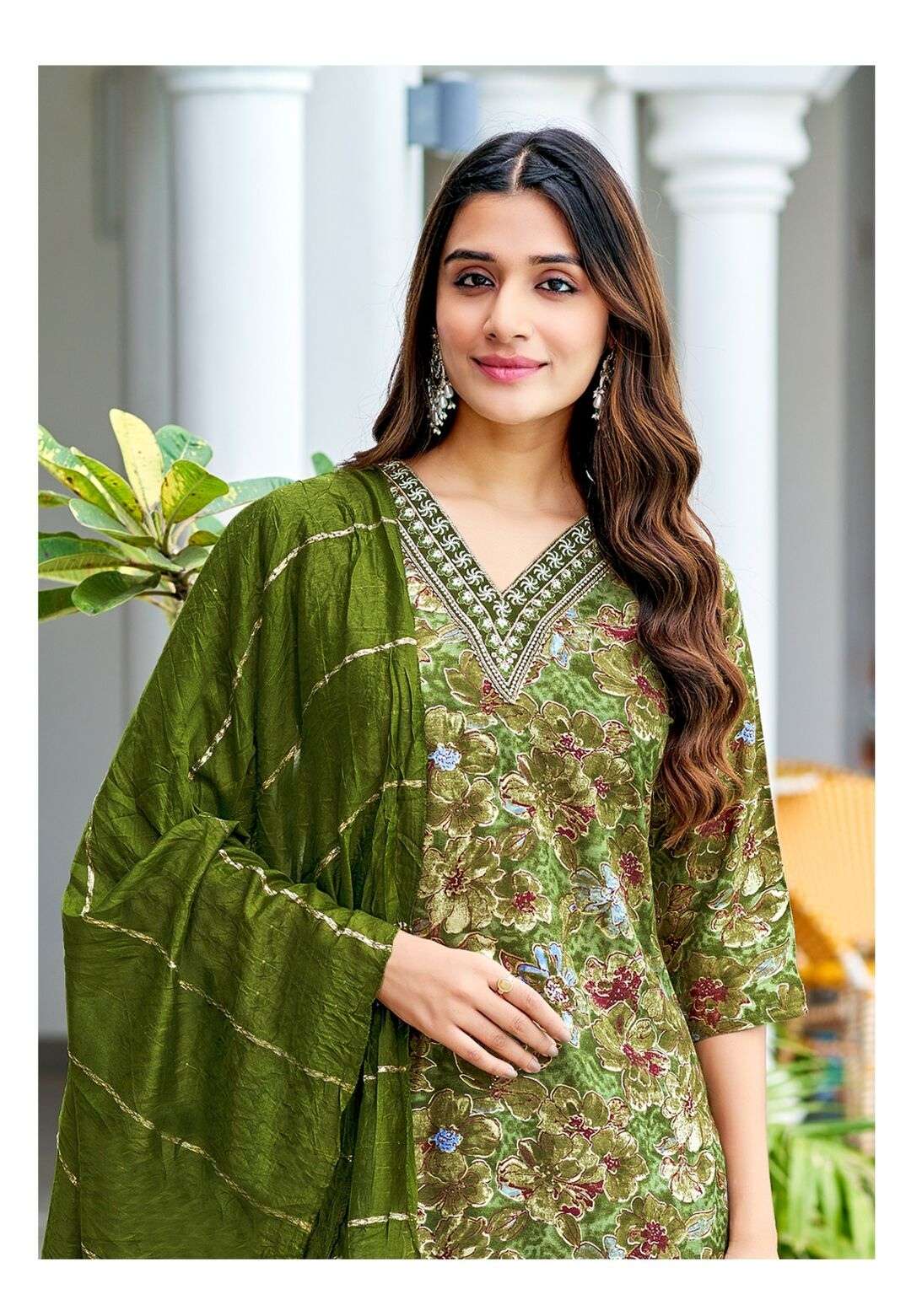 SITARA VOL-1 BY VANISKA RAYON FOIL PRINT FANCY STRAIGHT KURTI PANT & DUPATTA 